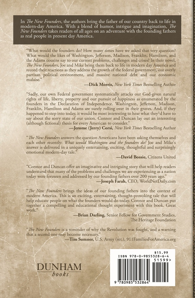 back cover of The New Founders